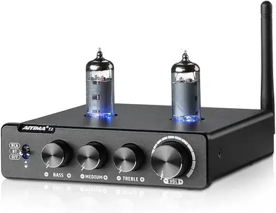 AIYIMA T2 6K4 Tube Preamplifier with Bluetooth 5.0 and Tone Control photo 4