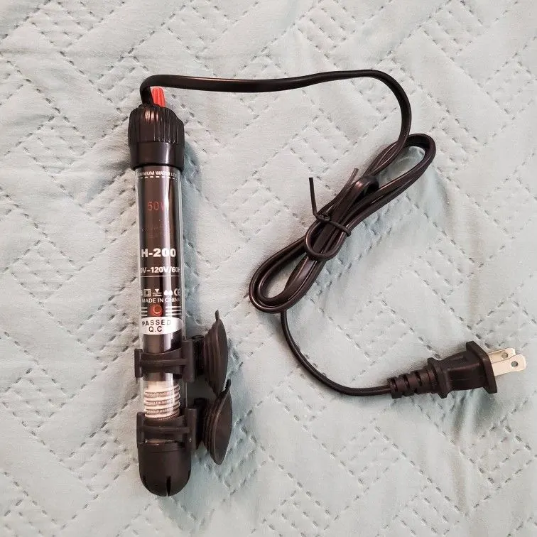 50W Submersible Aquarium Heater for 10-20 Gallon Tanks, 8 in