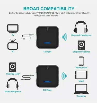 Bluetooth 5.0 Transmitter/Receiver, aptX HD Low Latency, 3.5mm/SPDIF photo 3