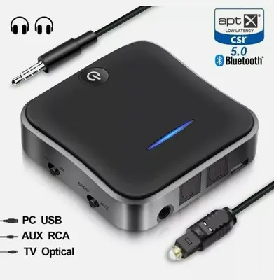 Bluetooth 5.0 Transmitter/Receiver, aptX HD Low Latency, 3.5mm/SPDIF photo 4