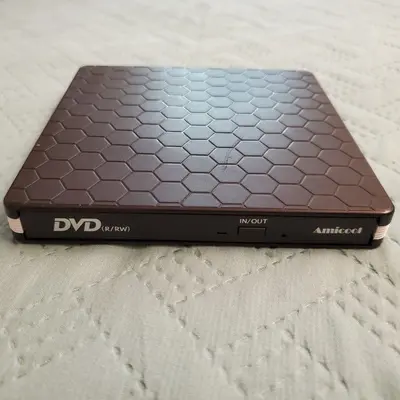 Amicool External CD/DVD Drive, Slim USB Rewriter