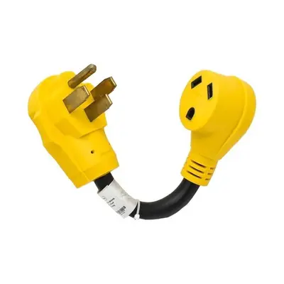 RV Dogbone Adapter, 50 Amp Male to 30 Amp Female photo 2