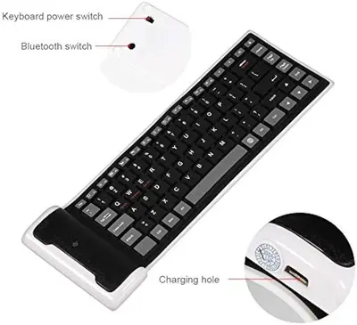 Foldable Portable Waterproof Mini Bluetooth Keyboard photo 6