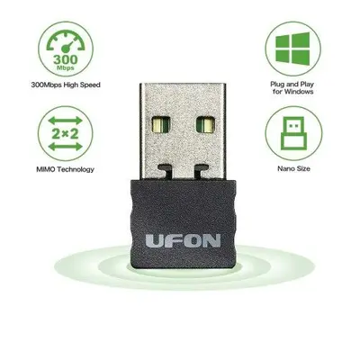 UFON 300Mbps WiFi Dongle, Plug and Play photo 2