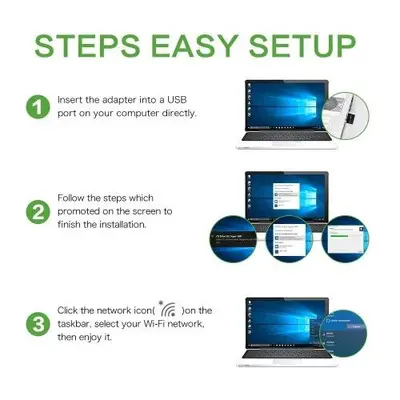 UFON 300Mbps WiFi Dongle, Plug and Play photo 5