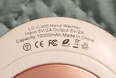 C300 10000mAh Power Bank with USB Hand Warmer photo 3