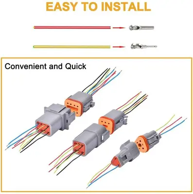 96-Piece Waterproof Electrical Wire Connector Plug Set, 8 Kits photo 6