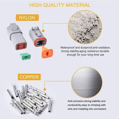 96-Piece Waterproof Electrical Wire Connector Plug Set, 8 Kits photo 4