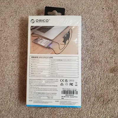 ORICO Aluminum 4-Port USB 3.0 Clamp Hub with Extra Power Port photo 2
