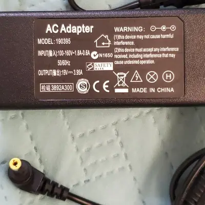 19V 3.95A AC Adapter, 5.5x2.5mm, for Acer, Compaq, Lenovo, HP, Toshiba, Asus photo 2