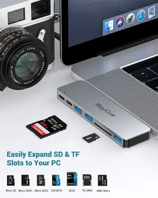 RayCue ExpandPro Duo Lite 7-in-2 USB-C Hub for MacBook photo 6