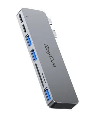 RayCue ExpandPro Duo Lite 7-in-2 USB-C Hub for MacBook