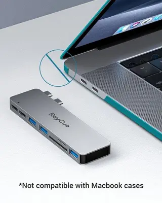 RayCue ExpandPro Duo Lite 7-in-2 USB-C Hub for MacBook photo 8