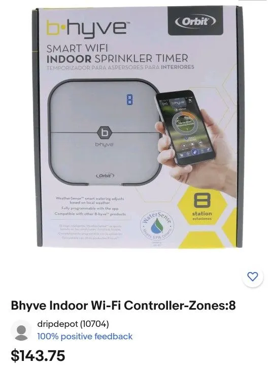 Orbit B-hyve 8-Zone Indoor Wi-Fi Sprinkler Controller