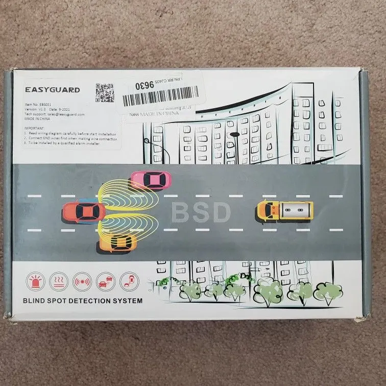 EASYGUARD EBS001 Blind Spot Detection and Lane Change Assist System