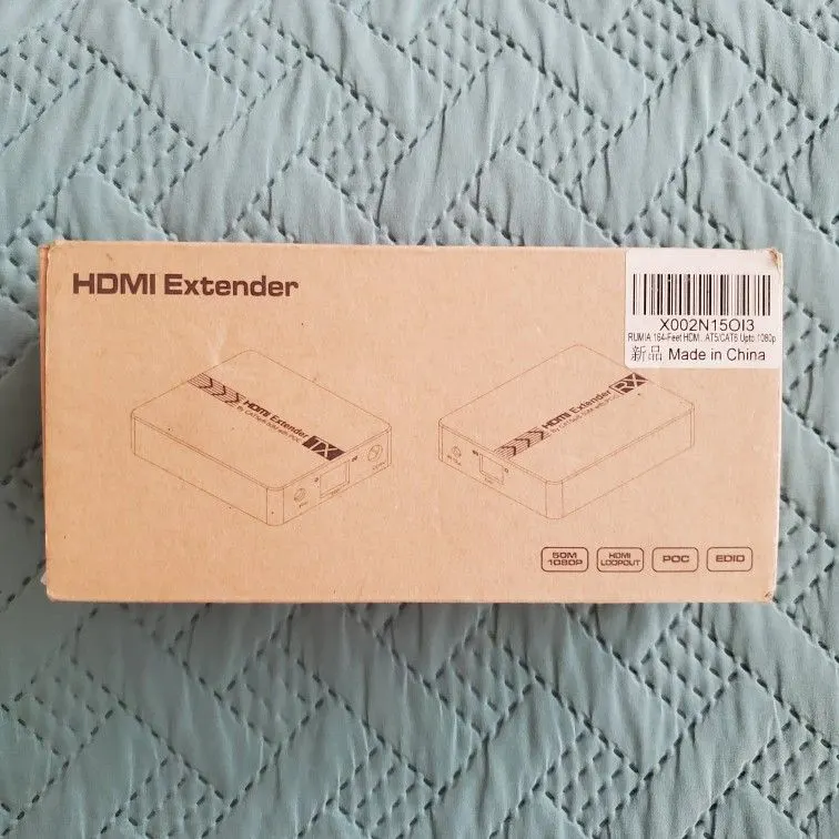 HDMI Extender over CAT5/CAT6 up to 164 ft with IR Control, 1080P