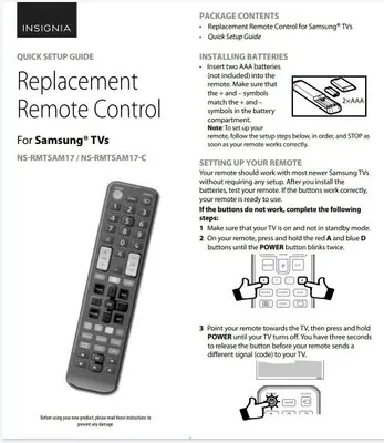 Insignia Replacement Remote for Samsung TVs photo 4