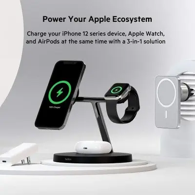 Power Adapter for Belkin MagSafe 3-in-1 15W Wireless Charger photo 4