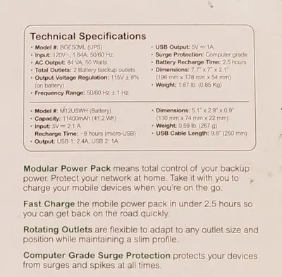 APC Network Lithium-Ion Battery Backup (UPS) with Mobile Power Pack photo 3