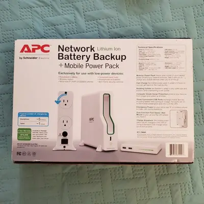 APC Network Lithium-Ion Battery Backup (UPS) with Mobile Power Pack photo 2