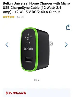 Belkin Universal Home Charger, 12W 2.4A photo 4