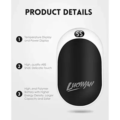USB Rechargeable Hand Warmer with 12000mAh Power Bank photo 5