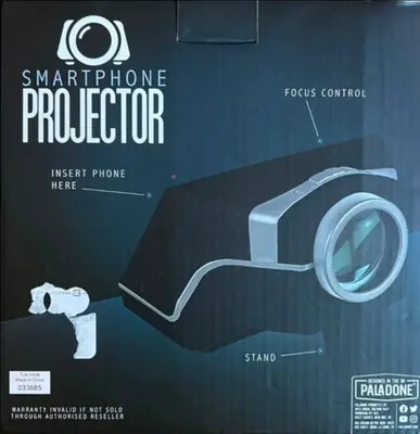 Paladone Smartphone Projector, Portable, Up to 40" Screen photo 2
