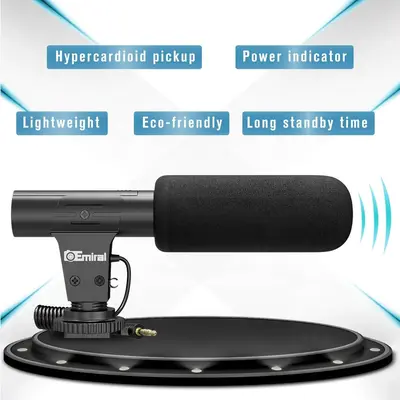 Emiral Camera Microphone with +20dB Enhancement for DSLR Interviews photo 8