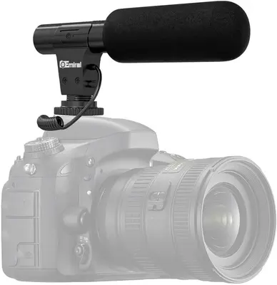 Emiral Camera Microphone with +20dB Enhancement for DSLR Interviews photo 3