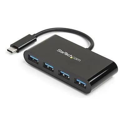 4-Port USB-C to USB-A 3.0 Hub, 5Gbps, Bus Powered
