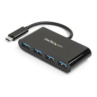 4-Port USB-C to USB-A 3.0 Hub, 5Gbps, Bus Powered