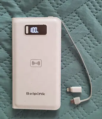 Belpink 10000mAh Quick Charge Power Bank with Qi Wireless Charger