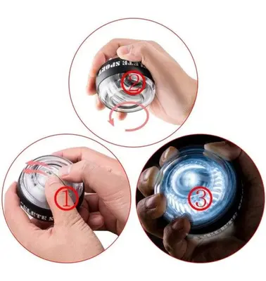 PowerBall AutoStart Spinner Gyroscopic Wrist and Forearm Exerciser with Counter photo 6