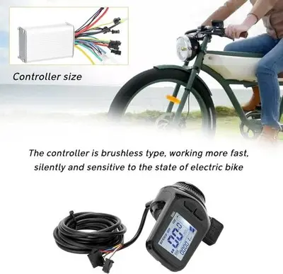 Ebike Controller 36-60V 350W with Display Panel and Thumb Throttle photo 6