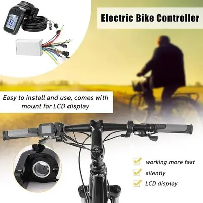 Ebike Controller 36-60V 350W with Display Panel and Thumb Throttle photo 5
