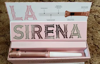 La Sirena Tourmaline Graduated Barrel 1" Curling Iron, Blush Pink photo 2