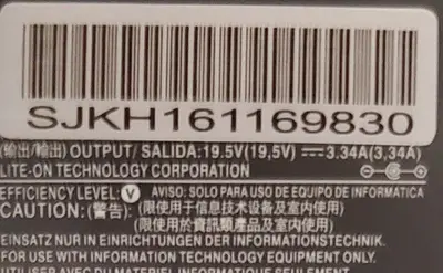 Genuine Dell 0928G4 19.5V 3.34A 65W AC Adapter photo 2