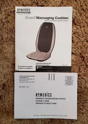 Homedics SBM-300 Shiatsu Massage Chair Pad with Heat photo 9