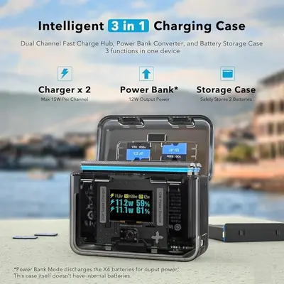 X4 Fast Battery Charger Hub for Insta360 X4 photo 6