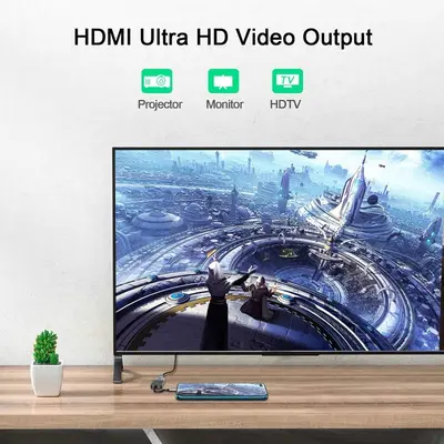 MCY 7-in-1 USB-C Hub: 4K HDMI, 3 USB 3.0, Card Reader photo 7