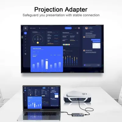 MCY 7-in-1 USB-C Hub: 4K HDMI, 3 USB 3.0, Card Reader photo 8