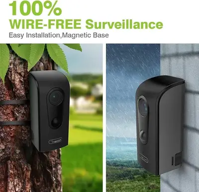 FREECAM 1080P Outdoor Battery Security Camera with PIR Motion Detection photo 3