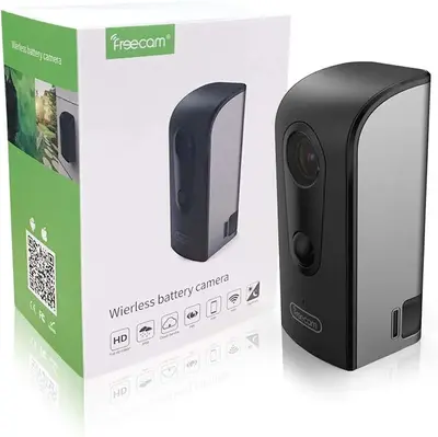 FREECAM 1080P Outdoor Battery Security Camera with PIR Motion Detection