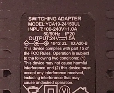 24V 1.5A AC Adapter for YCA19-24150UL photo 2