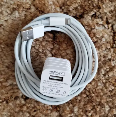 3 m iPhone Charging Cables with Power Adapter Cube photo 3