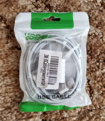 3 m iPhone Charging Cables with Power Adapter Cube photo 2