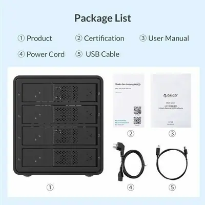 ORICO 9548RU3-BK 3.5" External Hard Drive Enclosure with RAID photo 6