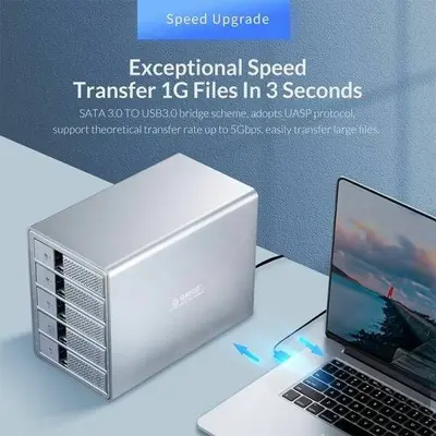 ORICO 9548RU3-BK 3.5" External Hard Drive Enclosure with RAID photo 7
