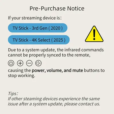 Replacement Remote for Fire TV Stick, Cube and Omni, Insignia, Toshiba photo 6