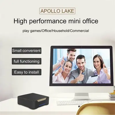 AK3V Mini PC, Celeron J3455, 4GB/64GB eMMC, Windows 10 photo 7